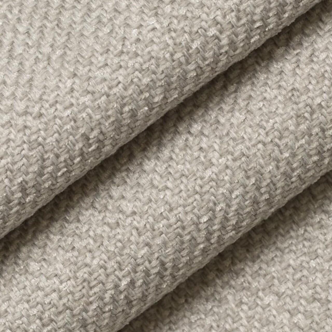 Grey Textured Tweed Upholstery Fabric by The Yard - SKU: Foundry Ash